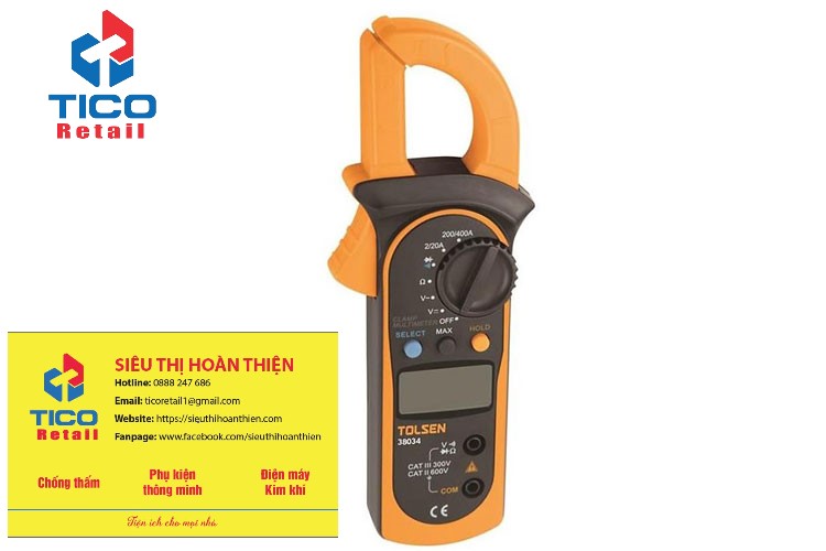 Dụng cụ kẹp đo điện công nghiệp Tolsen 38034